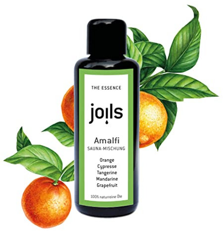 JOILS® Saunaaufguss AMALFI, 100ml, 100% naturreines Öl für Ihre Sauna, ätherisches BIO-Saunaöl vom Familienbetrieb aus dem Schwarzwald