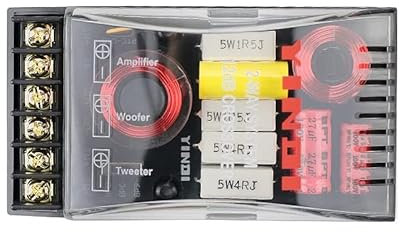 JINGERL 200W 2 Way Car Audio Crossover Board Höhenbassfrequenzteiler High-End 5-6.5inch Lautsprecher 4Ohm 3000Hz 2 stücke
