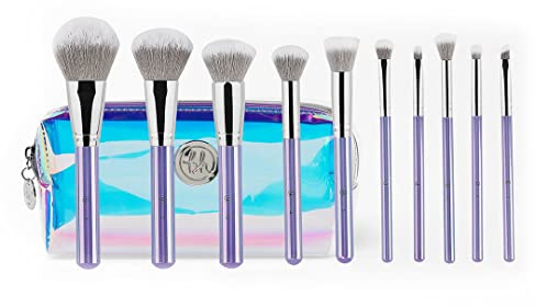 BH Kosmetikpinsel-Set, Hello Holo, 10-teiliges Augen- und Gesichtspinsel-Set, 290 ml