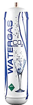 BELLEROFONTE CO2 Flasche 600 g Gasflasche Gaskartusche für Spender - Kohlensäure CO2 Sprudelwasser mit Anschluss M11x1