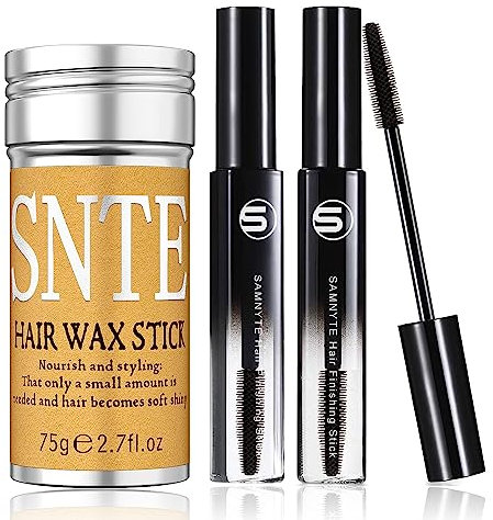 Samnyte Hair Wax Stick, Fly Away Hair Tamer Stick for Baby Hair, Hair Finishing Stick Works in 3 Seconds, Hair Wax Stick for Long-Lasting Fixed Hair Styling, Wax Stick for Hair Non-greasy