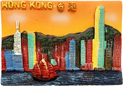 Victoria Harbour Hong Kong China Fridge Magnet Refrigerator Magnet Decoration Magnet Sticker Souvenir Resin Crafts