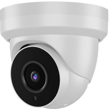 Tennoz 8Mp 4K Outdoor Poe Ip Tower Kamera, H.265 IP Poe Dome Sicherheitskamera mit 80 Fuß Nachtsicht, 2,8 mm Objektiv, 105 ° Weitwinkel, Eingebautes Mikrofon, Wdr, Kompatibel mit N