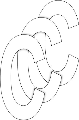 St Helens Home Garden Wheelie Bin Self Adhesive Waterproof Letter Sticker Transfer Vinyl pack of 3 White (C)