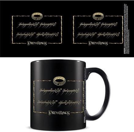 Pyramid International The Lord of The Rings (One Ring) Black Mug - 10Oz / 315Ml Ceramic Mug - One Size