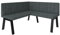 FURNISTAR Eckbank Akiko Metal A - Eckbankgruppe für Ihrem Esszimmer, Küche modern, Sitzecke, Essecke. Perfekt für Küche, Büro und Rezeption. Solide und Starke Verarbeitung. (130x130-Inari96)
