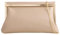 UShopUK Elegante pochette in finta pelle da sposa, ballo di fine anno, matrimonio, sera, festa, borsa a tracolla, Nude, medium
