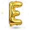FUNXGO Folienballon Buchstaben gold E - Buchstaben Luftballon Klein E - ca. 40cm Nur Luftfüllung - Ideal für Geburtstag, Hochzeit & Party Deko - Ballon Buchstabe E gold