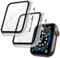 OFFCUP 2 Pezzi Trasparente Cover per Apple Watch Series 3 / Series 2, 38mm con Vetro Temperato, Copertura Completa Custodia Rigida HD Clear Pellicola Protettiva