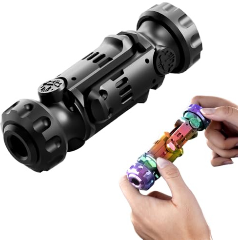 Anti‑Stress‑Spielzeug FüR Erwachsene 3.94in,Legierung Mechanisches (black) | VielfäLtige Mechanische SpielmöGlichkeiten, Inklusive ZubehöRteile, Angenehme Haptik, Stressabbauend, Kompakt Tragbar
