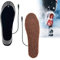 Anmahe Heated Insoles Heated Insoles Rechargeable Heated Insoles for Women USB Heated Insoles Outdoor Sports Foot Warmer Washable and Cuttable Warm Insoles Suitable for Outdoor Fishing and Camping