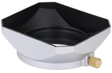 Quadratische Kamera-Gegenlichtblende aus Aluminiumlegierung, Lichtblockierende Kappe mit Mattem Finish, Kaliber 43 Mm/1,69 Zoll für X100VI Fuji X100V X100F X100T X100S X70 Fuji