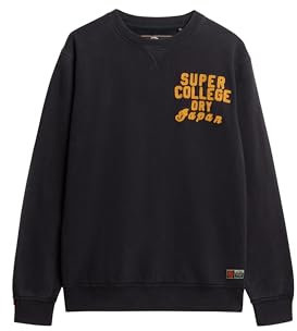 Superdry Herren Vintage Athletic Rundhals-Sweatshirt Finster Marineblau L