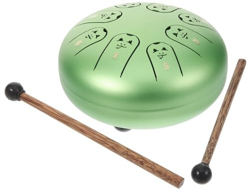 Kisangel Stahlzungentrommel Musikinstrument Pädagogische Stahlzungentrommel Kleine Mit Schlägel Tragbar Für Anfänger Und Kleinkinder