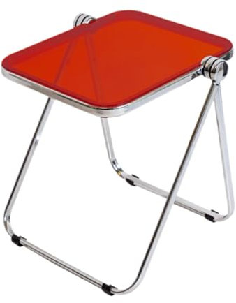 Pitycbo Klapptisch für TV und Snacks im Wohnzimmer oder Schlafzimmer, Rot