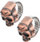 RVHAOODI 2pcs Vintage Mode Creative Eyed Ghost Skull Flip Ring Uhren einzigartig