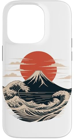 Japanese Style Art Mountain Wave Japan Culture Hülle für iPhone 14 Pro
