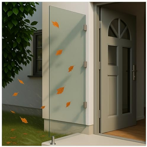 Hochwertige Seitenblende für Haustür & Vordach – optimaler Schutz vor Regen, Wind, Schnee und UV-Strahlung für stilvolle Eingangsbereiche - weniger Tür- und Fassadeverschleiß - 185 x 60 cm