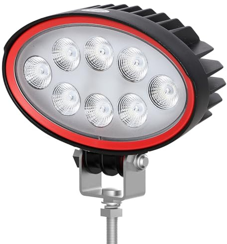 ETUKER 1x LED Arbeitsscheinwerfer 12V 24V 8leds 24w Offroad Scheinwerfer Rückfahrscheinwerfer für Traktor LKW SUV