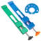 Zeroupshop Adjustable Circular Saw Guide Rail Base Plate With Two-Way Locking System For Wood Tile Marble Cutting Tools Attachment Hand Tool(green and blue)