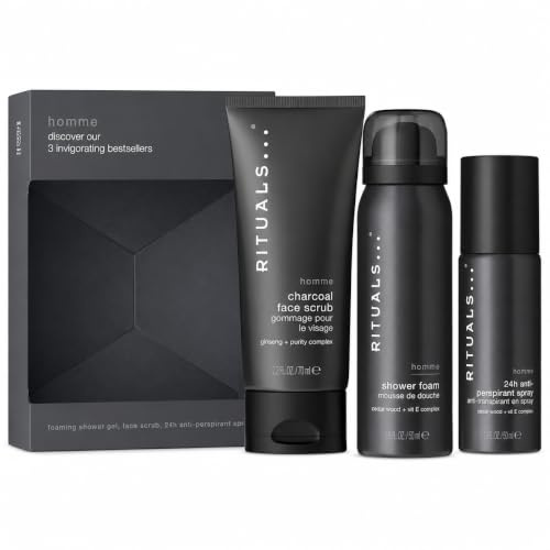 Rituals Homme Men's Mini Bath and Body Trial Set 3 Piece