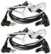 Retevis Cuffie Walkie Talkie 2 Pin Auricolare con Acustico Trasparente Tubo Compatibile con Motorola CP040 DP1400 GP68 GP88 GP300 CT150 Pro1150 HYT TC-500 TC-600 Ricetrasmettitore (2 pz)