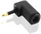 BestPlug Optischer Audio Adapter, Opto Toslink 3,5mm Klinke-Stecker männlich 90° abgewinkelt auf Opto Toslink 3,5mm Buchse Kupplung weiblich, geeignet für 2.1 5.1 und 7.1 Dolby Surround, Schwarz