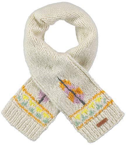 Barts SCHAL WHELP SCARF CREME GRAFIKMUSTER FEINSTRICK LOGOPATCH (one-size)