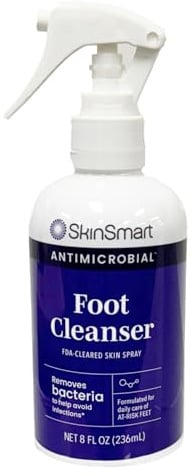 SkinSmart Antimicrobial Foot Cleanser, Hypochlorous Acid Spray, 8 oz