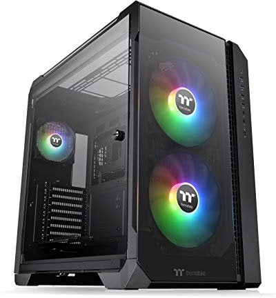 Thermaltake View 51 TG ARGB Edition Black | PC-Gehäuse | E-ATX-Kompatibel | 2X vorinstallierte 200mm Lüfter | 4mm Tempered Glass | Schwarz