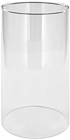 Windlicht Gross Ersatz Borosilikat Glas Zylinder klar mundgeblasen Öffnung unten Oben ca. 8 cm Höhe 20 cm Maß Anfertigung in Anderen Größen möglich