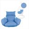 Kideo® Sitzkissen für Hängesessel, Swing Chair Kissen, Ersatzkissen, Wechselkissen, waschbar, 2-teilig, blau, Uni (Nest, 3070 royal Blue)