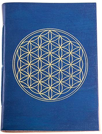 Berk Schreibbuch Lebensblume blau/gold 144 Seiten