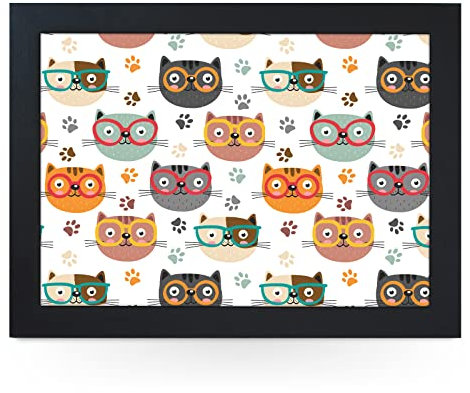 Gepolstertes Knietablett für Bett, Knietablett für das Abendessen vor dem Fernseher, Knietablett zum Essen mit Kissen, handgefertigter Holzrahmen