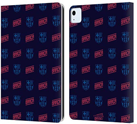 Head Case Designs Licenciado Oficialmente FC Barcelona Estampado Forca Barca Carcasa de Cuero Tipo Libro Compatible con Apple iPad Air 2020/2022