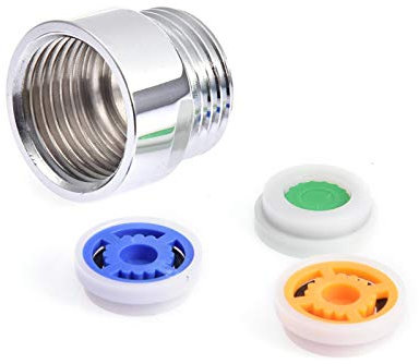 heresell Wasser Durchflußbegrenzer Duschflussbegrenzer 1/2 Zoll Gewinde Wassersparend Dusche Adapter, Regler Sparer Mit Dichtung - Bis Zu 70 Wassereinsparung 4 L/Min - Für 95 Duscharmaturen