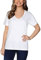 Fruit of the Loom Crafted Comfort-Maglietta a Maniche Corte in Cotone Pima T-Shirt, Scollo a V-Bianco, L Donna