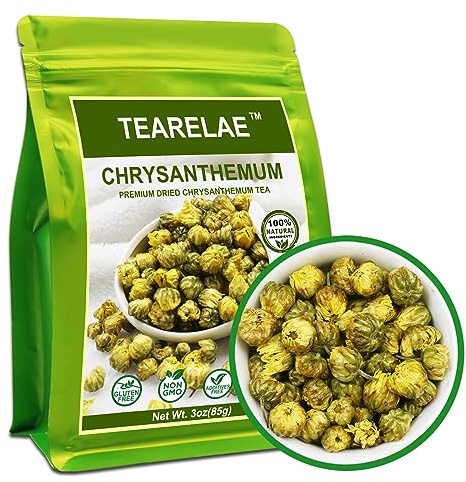 TEARELAE Premium Dried Chrysanthemum Tea, 3oz/85g, Tai Ju Loose Leaf