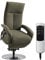 CAVADORE TV-Sessel Tirol / Fernsehsessel mit Aufstehhilfe, elektrisch verstellbarer Relaxfunktion / 2 E-Motoren / 74 x 112 x 82 / Strukturstoff: Grün