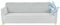 Poligino Sofabezug 3 Sitzer Wasserdicht, Sofahusse Elastisch Universal, Sofa Cover Stretch 3 Sitzer (180-220 cm) Hellgrau