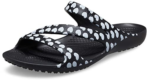 Crocs Damen Kadee Ii Herz Print Sandale W Clog, weiß, 39/40 EU