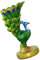 Resin Pfau Statue Kerzenhalter Dekoration Eleganter Desktop Kerzenständer Für Wohnzimmer Hochwertige Harzfiguren Kompakte Tischdekoration Für Zuhause Und Büro