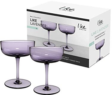 like. by Villeroy & Boch – Like Glass Sekt-/Champagnerschale Lila, Sektschale, Trinkgeschirr, Glas, Gläser, Kristallglas