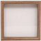 Muzilife Cadre photo 3D - 20 x 20 cm de profondeur - Cadre en bois à remplir - Avec vitre en verre - Forme carrée - Cadeau pour la famille et les amis - Marron
