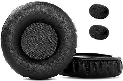 ACCOUTA PC960 Ersatz Ohrpolster Kissen Kompatibel mit PC 960 Stereo Headset Ohrpolster mit weicherem Protein Leder und Memory-Schaum