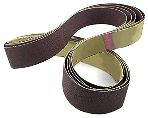 DOWNER Schleifpapier-Polierband, 10 Stück, 1220 x 50 mm, Schleifbänder, Körnung 60/120/240/400/600, Set for Schleifer, Schleifen, Polieren von Metall, 1220 x 50 mm Schleifbänder