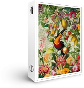 raxxa Premium-Puzzle | Nostalgischer Tukan Dschungel 1 | 1000 Teile