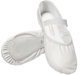 Luna Ballet Shoe for Women, White Size 5 W