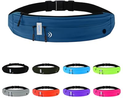 Waterfly Running Belt Bum Bag: Runner Marathon Jogging Men Women | Phone Holder, Sport, Slim, Fitness, Workout