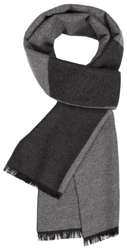 UMIPUBO Schal Herren Herbst und Winter Plaid Männer Herrenschal Warm Weich Winterschal Elegant Business Tartan Herren-Schal 180x30cm (Dunkelgraues Gitter)